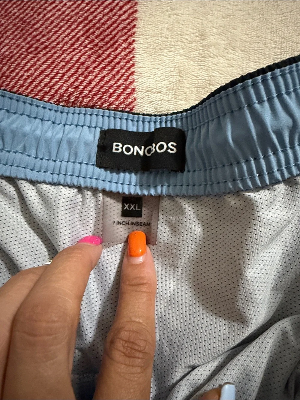 BONGO Black Men's Swim Trunks with Drawstring